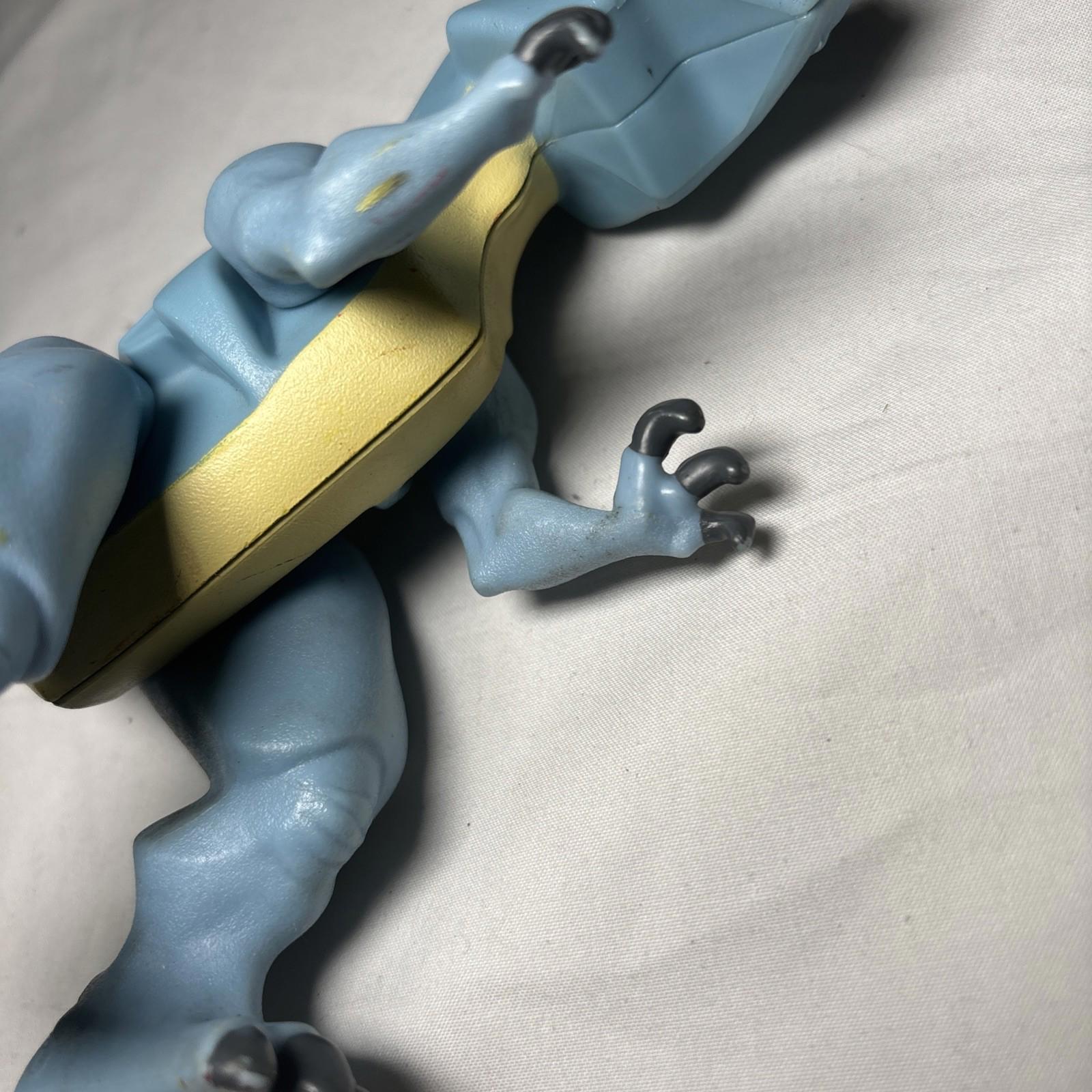 Fisher-Price Imaginext Blue Allosaurus 8” Long Dinosaur Yellow Eye Spiked Back