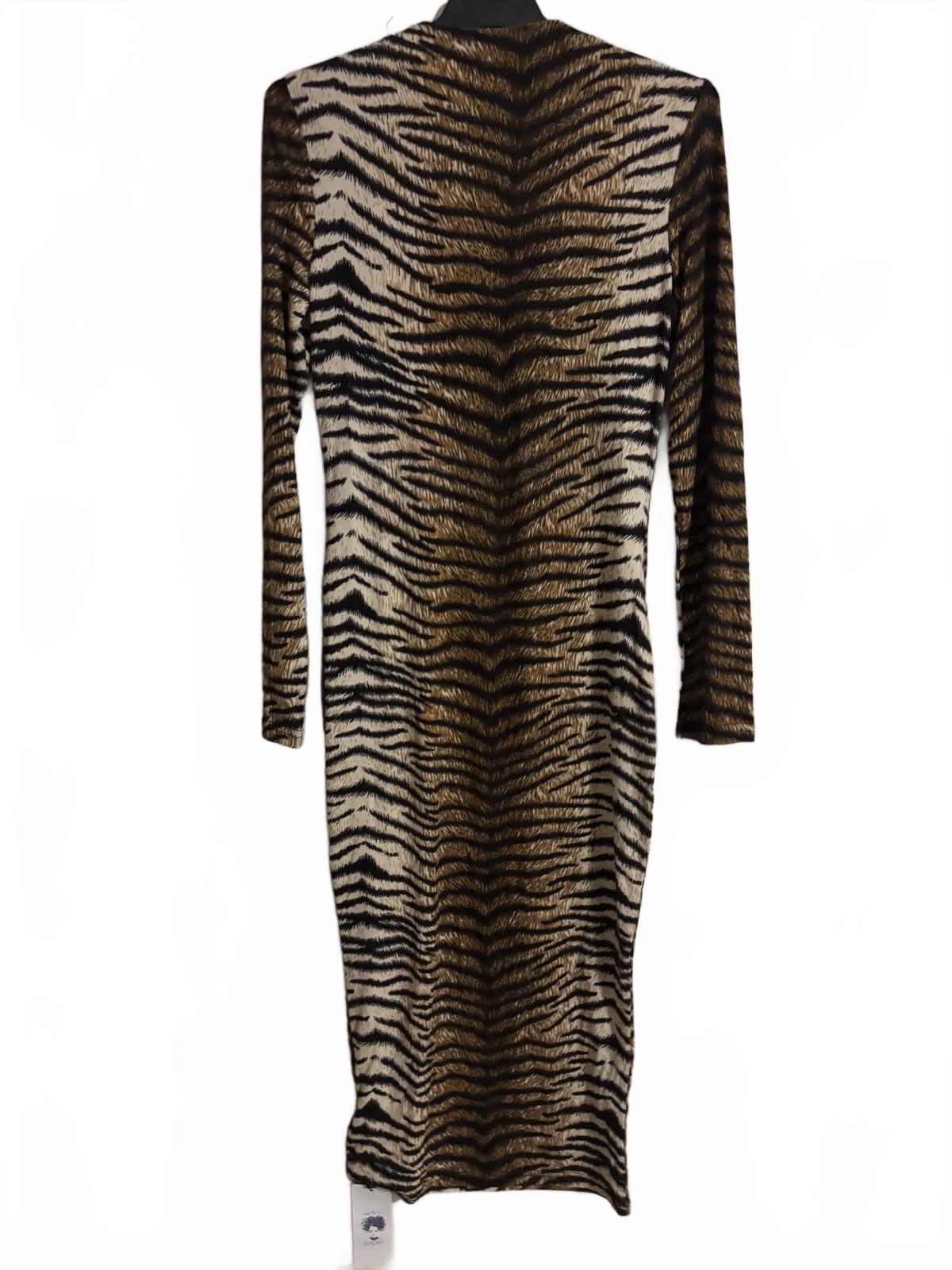 Women's Long Sleeve Tiger Print Dress Size L BNWT - Come Sell Nearly Anything