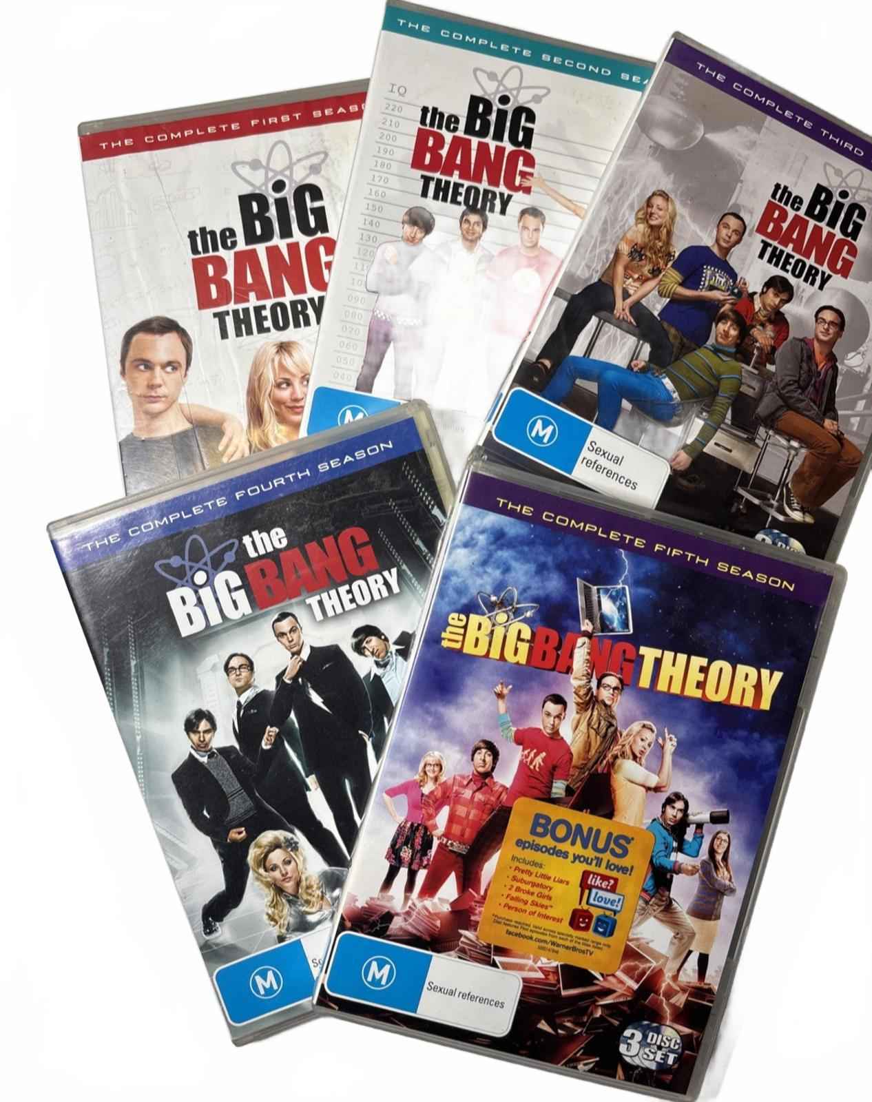 The Big Bang Theory Seasons 1-5 DVD Free Postage