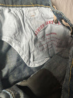 D&M Women's Boot Cut Jeans Size 30 Denim Stylish Eyelet Detail - Come Sell Nearly Anything