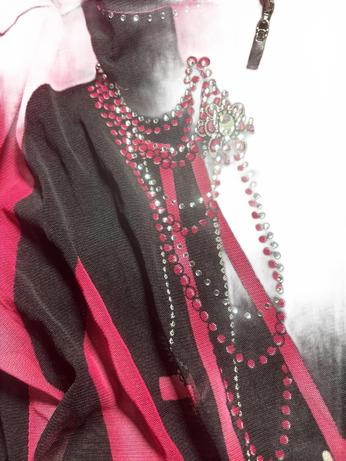 3 x Justina Design Women's Mesh Zip-Up Jackets XL Y2K Vintage Summer Outerwear