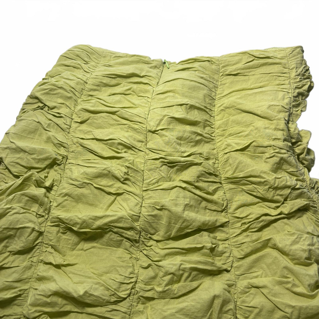 être Women's Green Ruched Skirt Size 14 Summer Y2K Style
