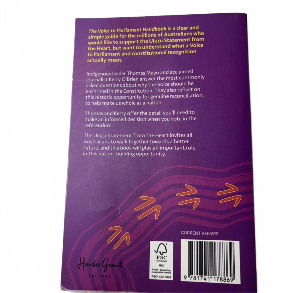 The Voice to Parliament Handbook By Thomas Mayo Paperback Book FREE Shipping - Come Sell Nearly Anything