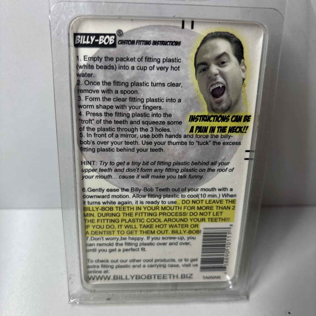 Vampire Deluxe Teeth Fangs Costume Accessory False Teeth Billy Bob Dracula