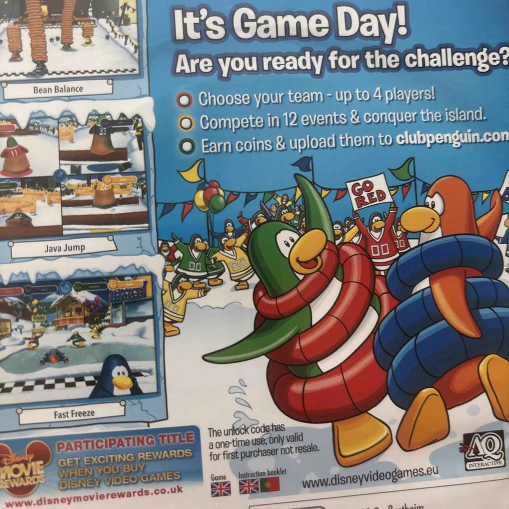 Club Penguin Game Day - Complete With Manual - PAL Nintendo Wii