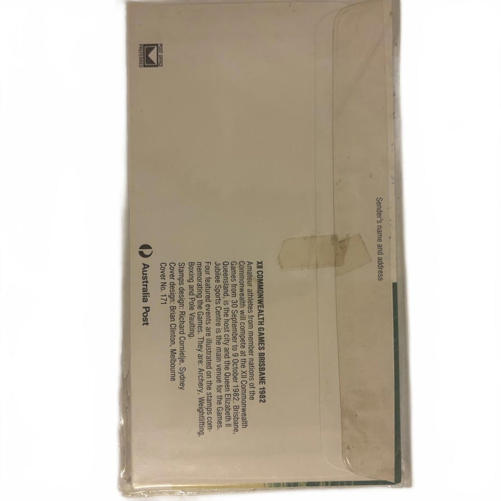 XII Commonwealth Games Brisbane 1982 Commemorative Postmark Stamp Set
