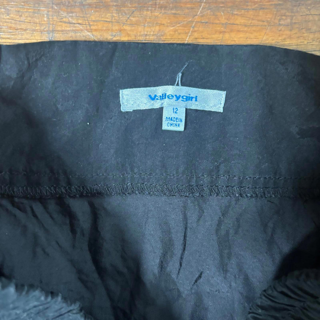 Valleygirl Black Skirt with Zipper Detail Size 12 - Come Sell Nearly Anything