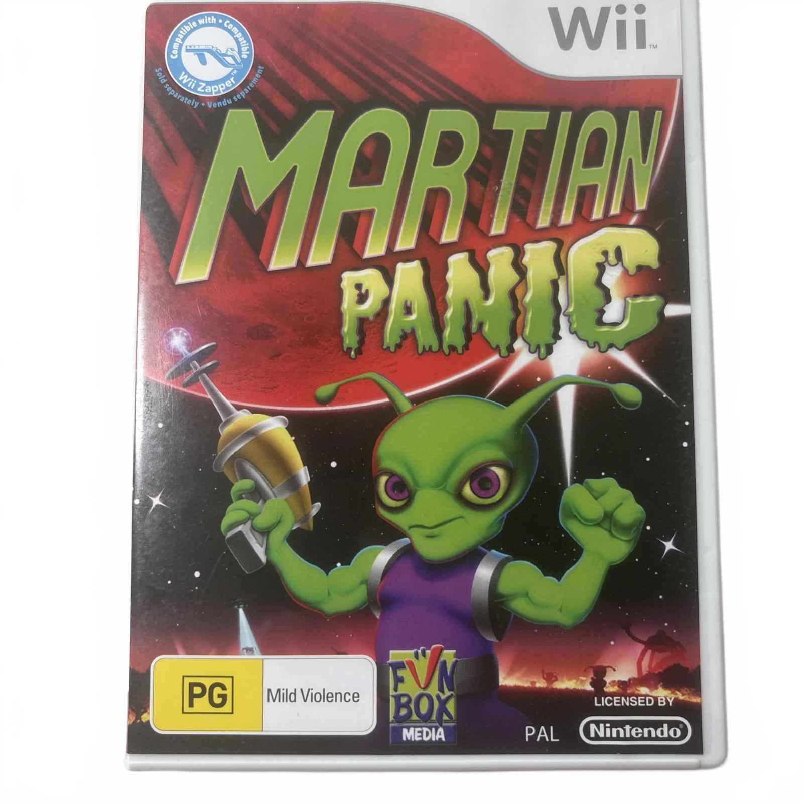 Martian Panic Inc. Manual - (Nintendo Wii) [PAL] - 60 DAY WARRANTY