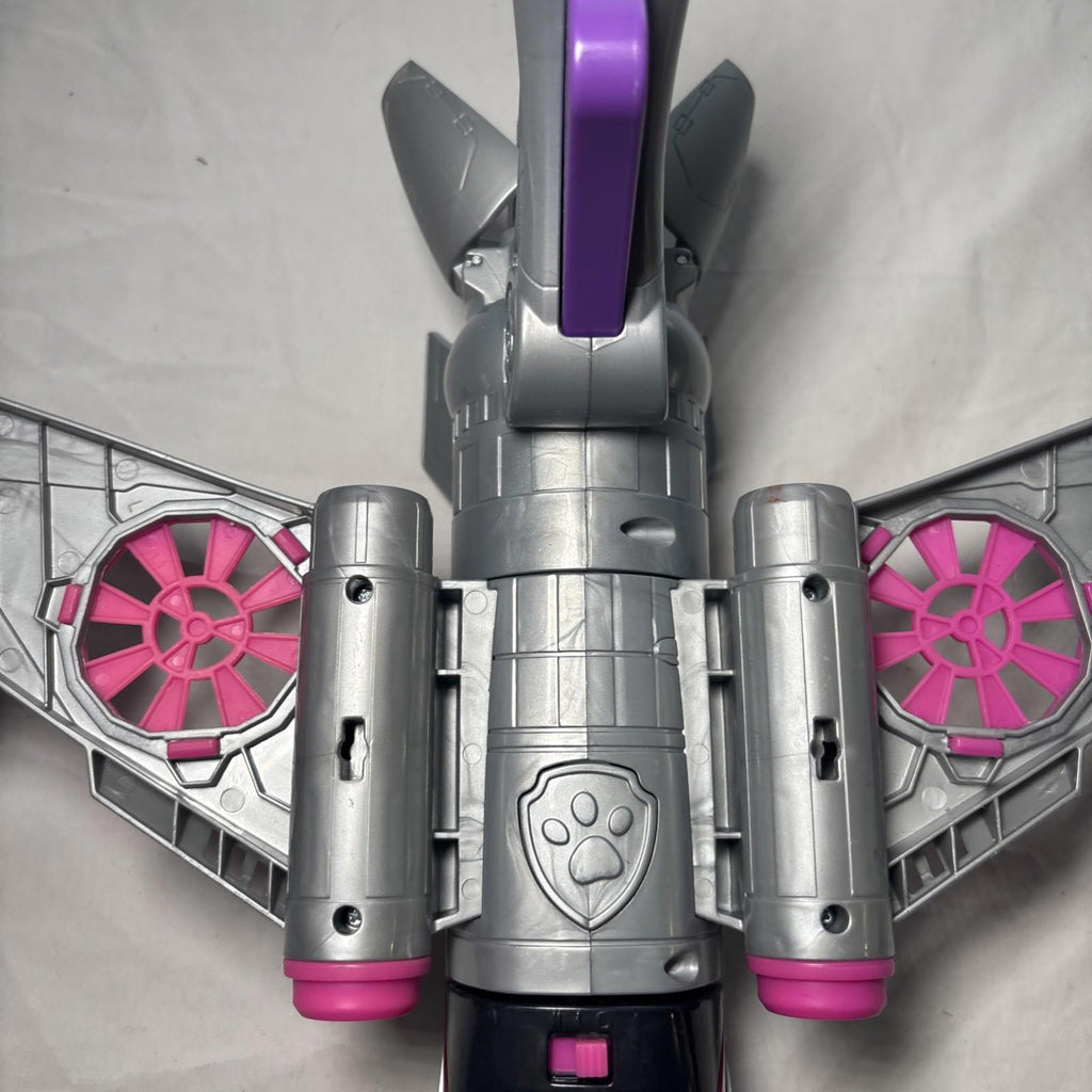 Paw Patrol Sky Airplane Toy-Lights-Sounds-Spins No Missiles