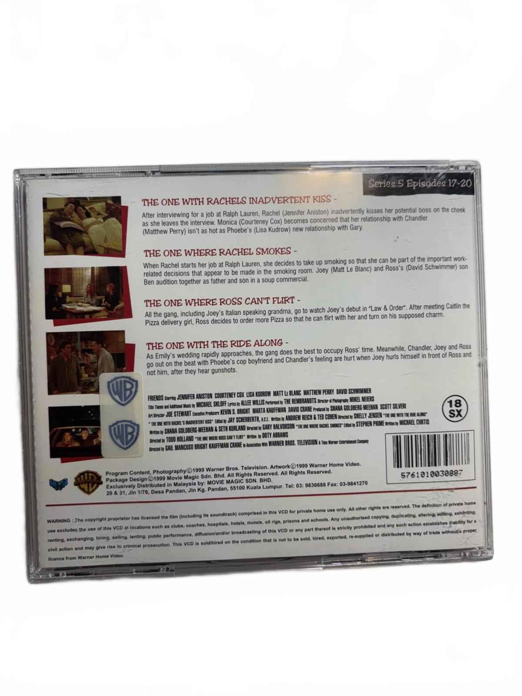 Mega Rare 1999 Friends Season 5 Episodes 17-20 Original Video CD VCD Set HTF OOP