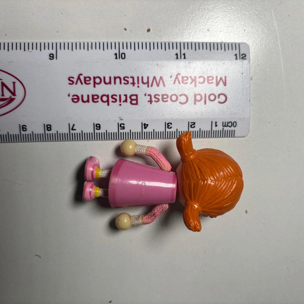 Tallulah Doll Figure Pink Dress Tickety Toc Posable Figure 2.5” Tall