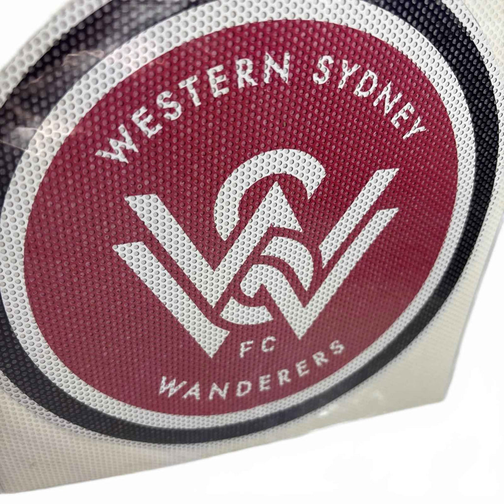 62836 WESTERN SYDNEY WANDERERS SOCCER LARGE MEGA LOGO CAR SPOT STICKER DECAL