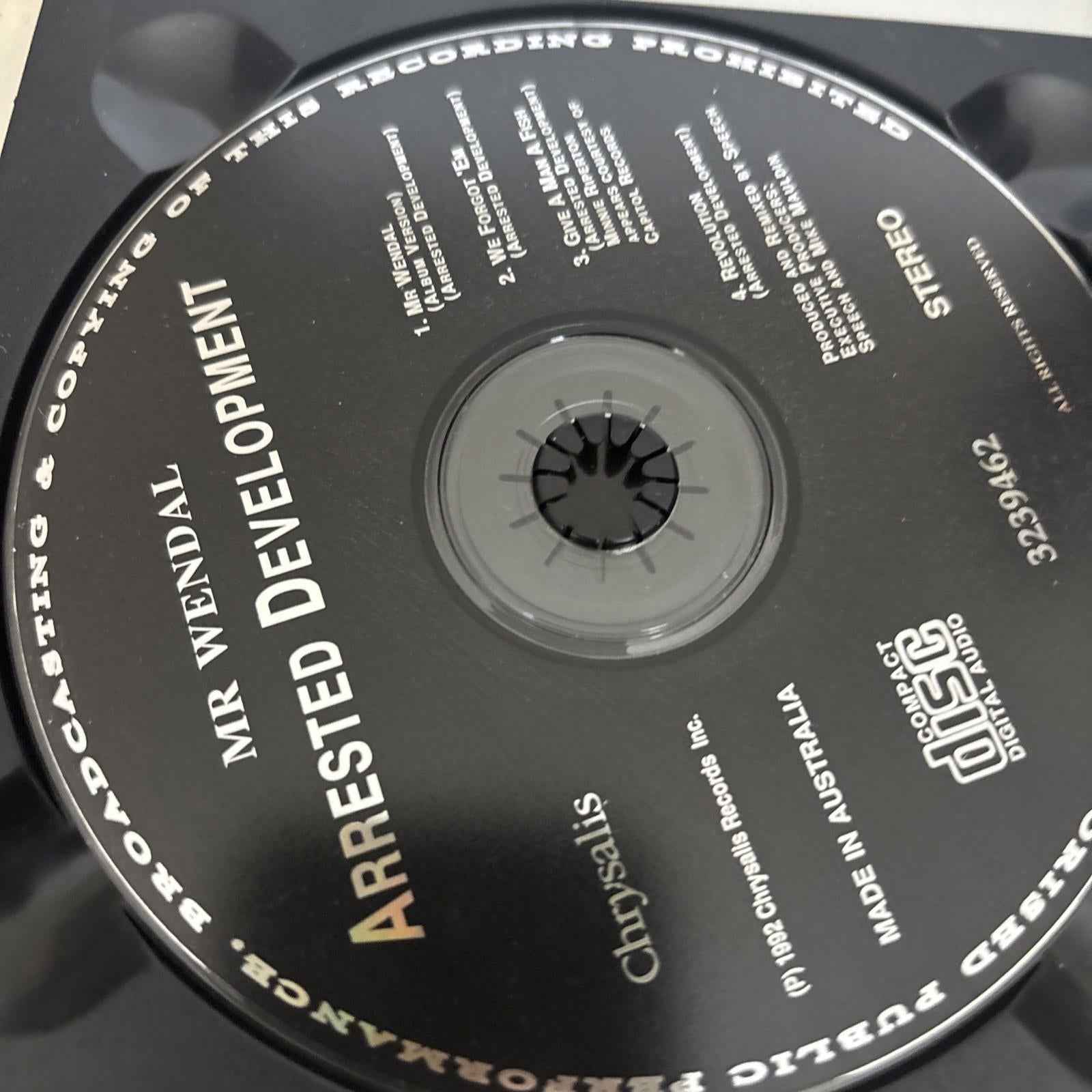 ARRESTED DEVELOPMENT CD Single - MR WENDAL - Digipak 1992 4-trax Hip Hop