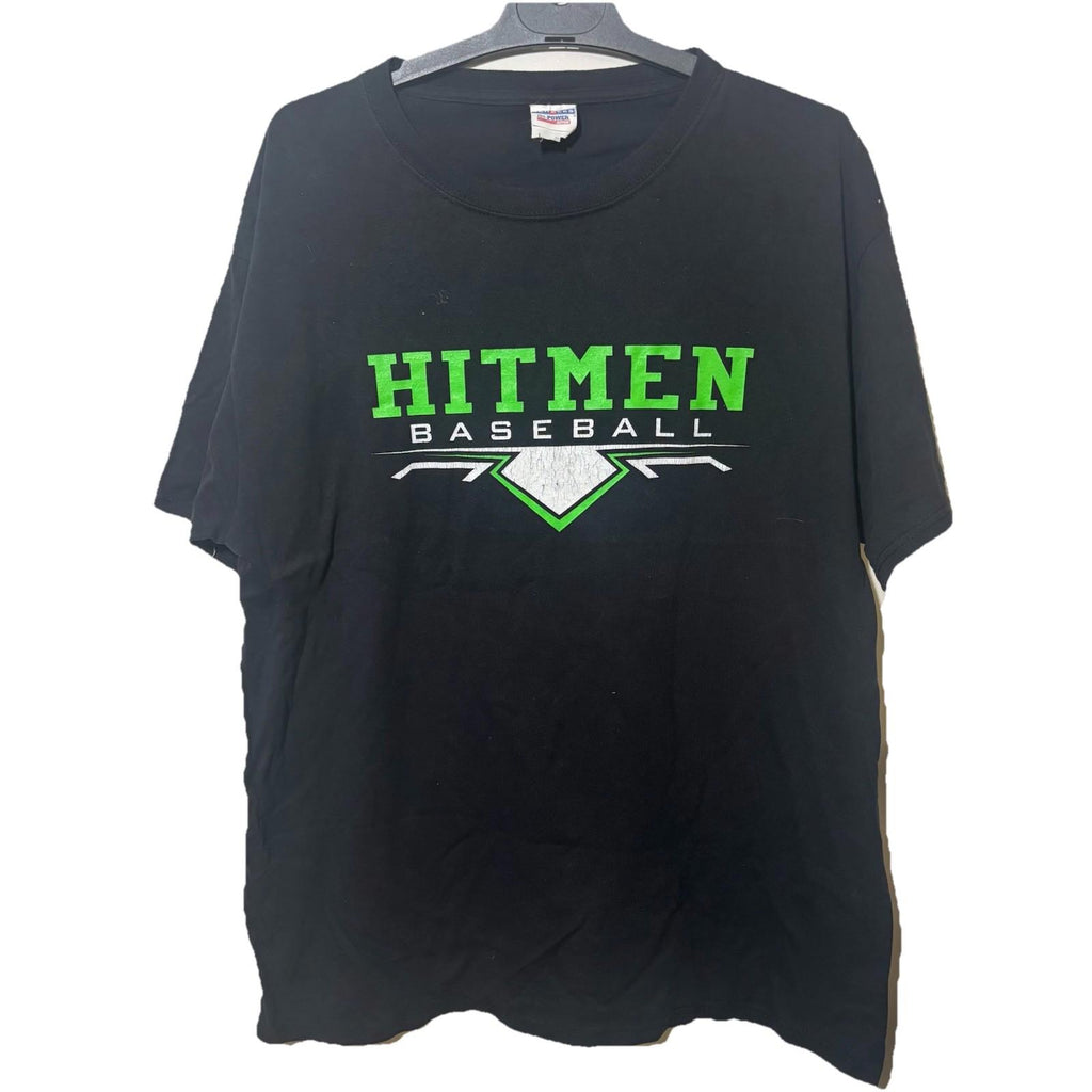 Hitman Baseball T Shirt jerzees Black Logo Tee Short Sleeve Adult Size L T4-04 - Come Sell Nearly Anything