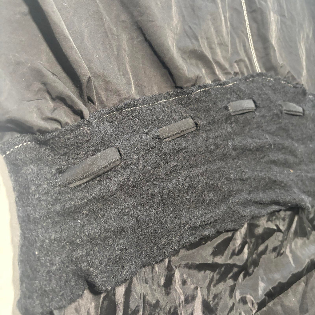 Leaf Black Pleated Skirt Size 10 Y2K Goth Vintage Style