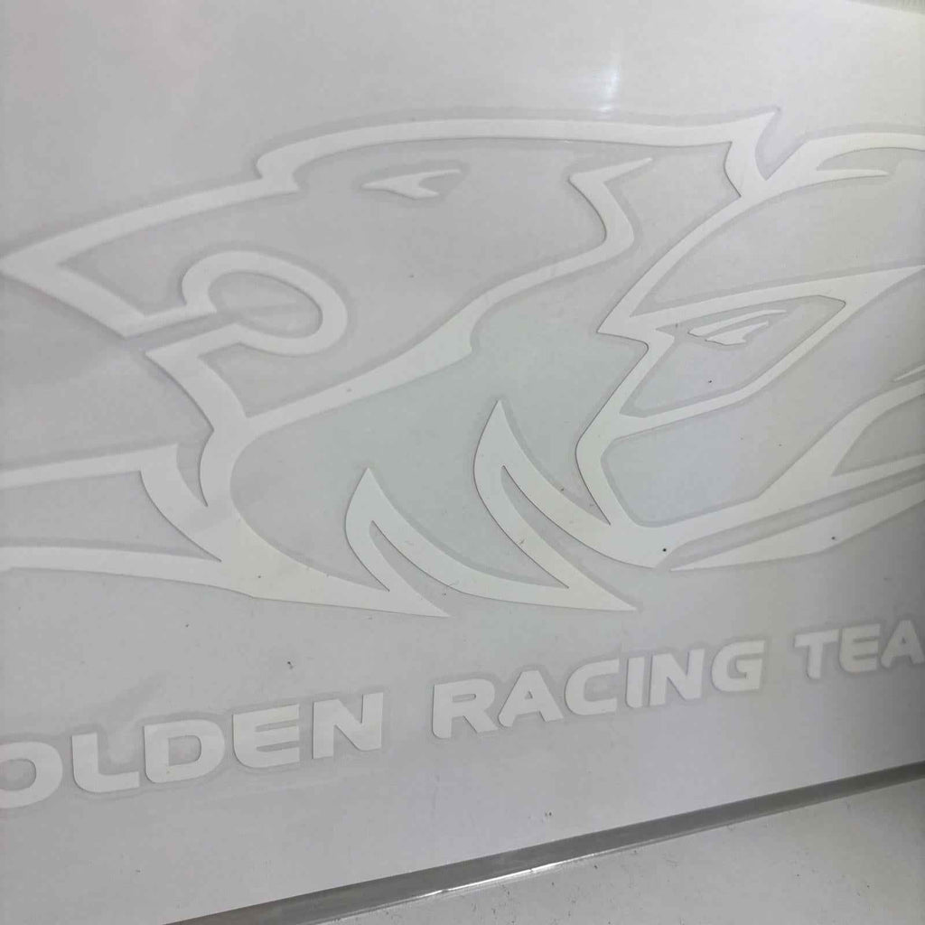HOLDEN RACING TEAM HRT WHITE MEGA DECAL LOGO AND WORDS CAR STICKER Vinyl