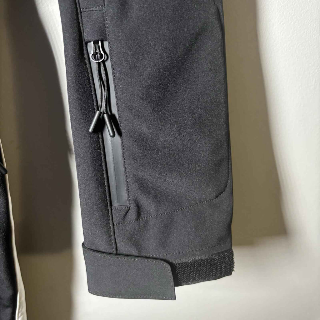 CRANE Ladies Ski Snow Snowboarding Suit Size L BNWT Black Faux Fur Trim H1