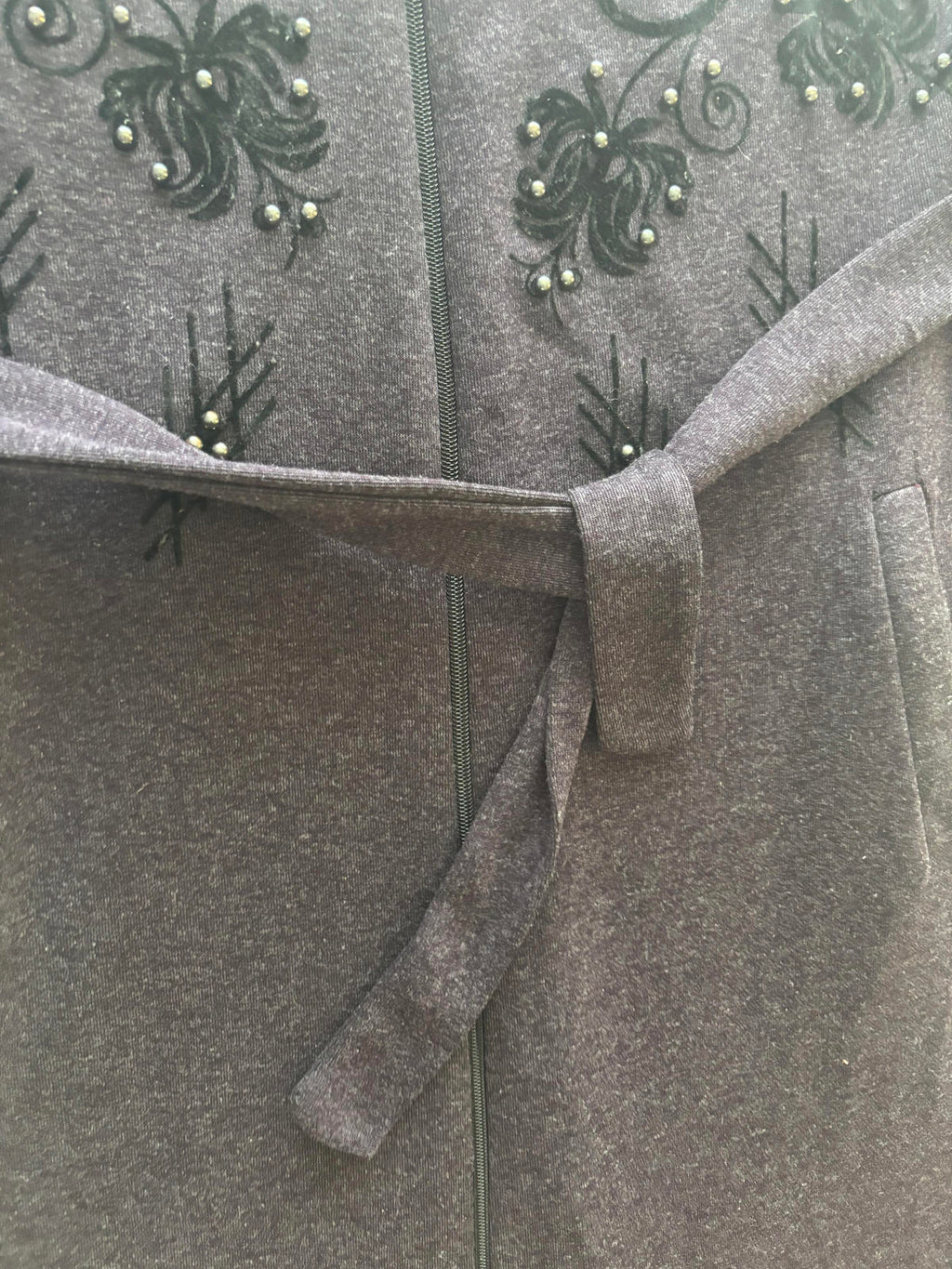 Altuky Women's Long Embroidered Outerwear Coat Size 46 - Come Sell Nearly Anything