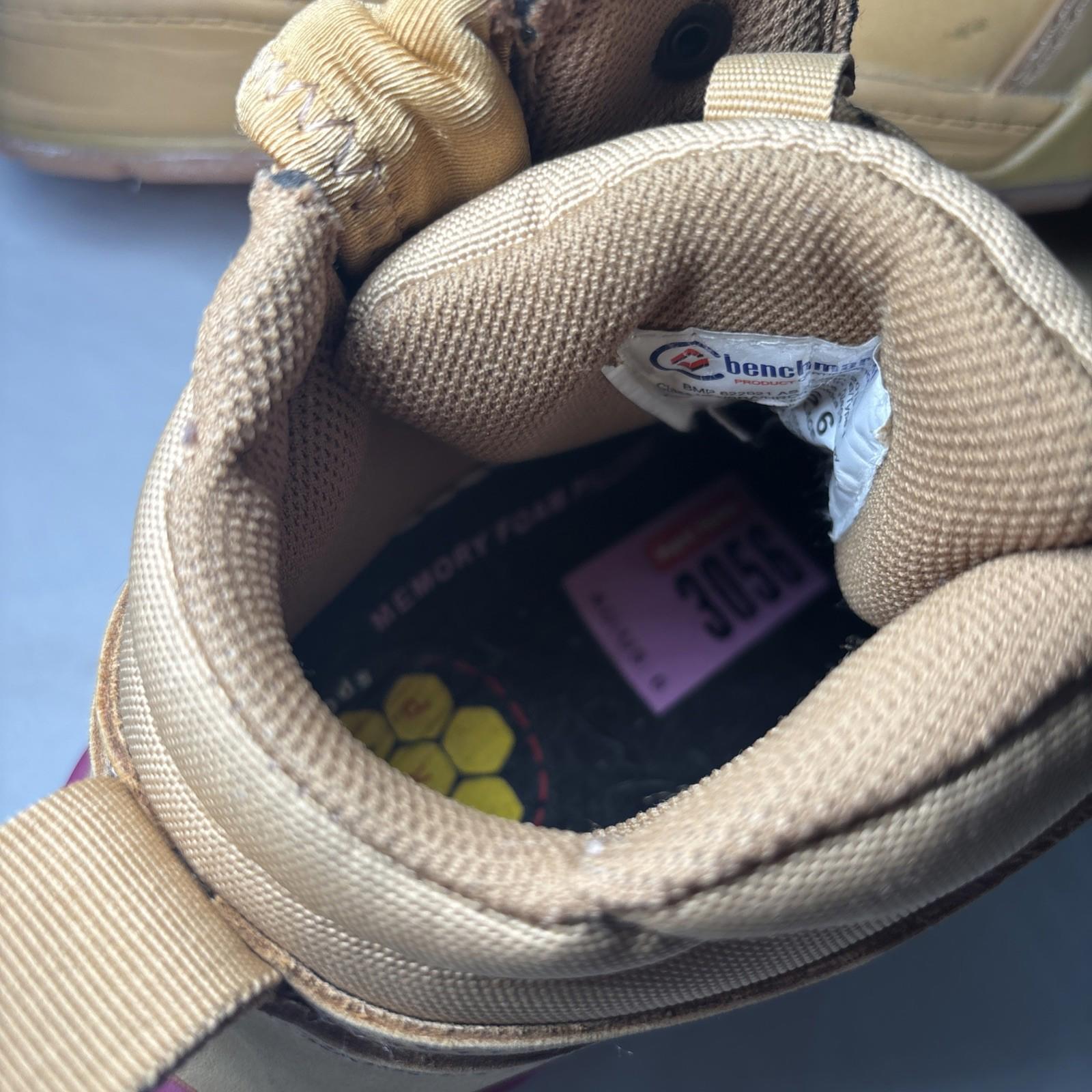 Hard Yakka 3056 Women's Work Boots. 6.5 Steel Cap Safety Wheat Lace Zip Y60240