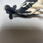 Vintage Jersy Cow Farm Animal Plastic PVC Roll Play Toy Figure Figurine 8 Inch