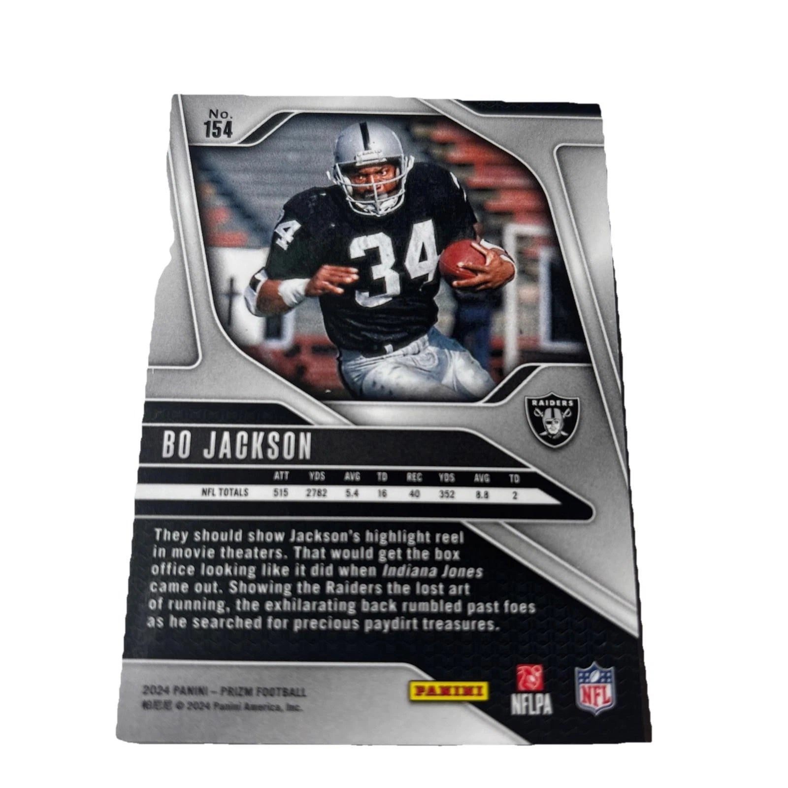 2024 Panini Prizm Bo Jackson Los Angeles Raiders #154 NFL