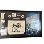 Framed The Kings of Leon Signed Brisbane Concert Poster by Daymon Greulich & Band Items 1.3m Wide