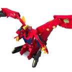 Mecard Mattel Mega TERYX Figure Transformer Robot Dragon Red  Car